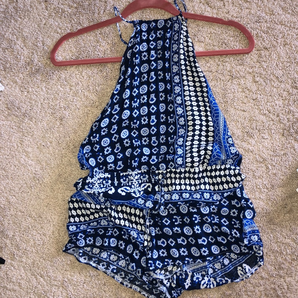 Blue patterned romper - Picture 4 of 4